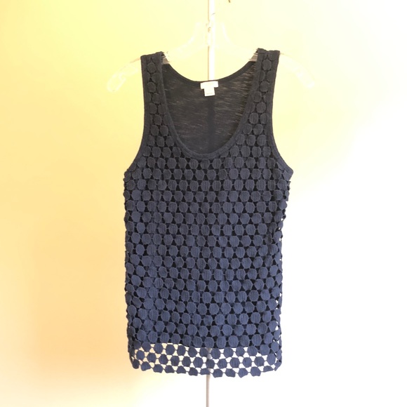 J. Crew Tops | J Crew Crochet Sleeveless Top | Poshmark